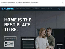 Tablet Screenshot of grundig.co.uk